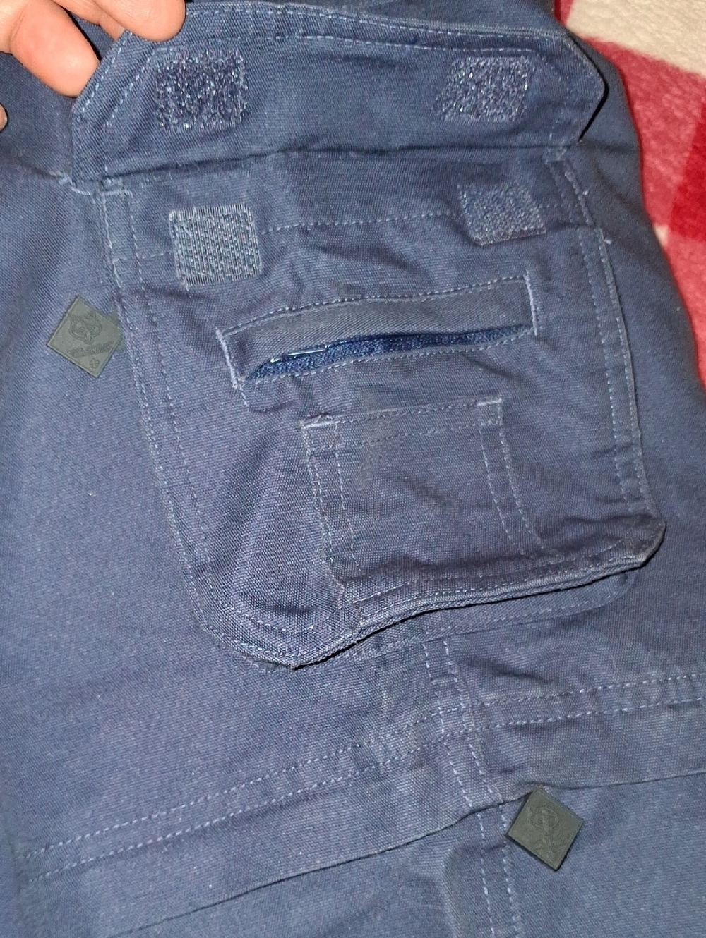 Boy Cub Scouts BSA Switchback Convertible Cargo Pants Shorts Size 8 Navy Uniform - Picture 11 of 14